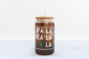 Fa La La La La Beer Can Glass Template | Digital Download Only