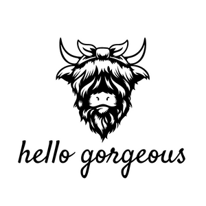 Hello Gorgeous Stickers  | 2" Round Shipping Stickers