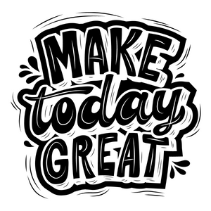 Make Today Great Shipping Stickers  | 2" Round Shipping Stickers