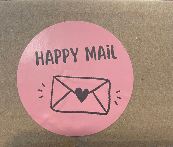 Happy Mail  | 2" Round Shipping Stickers