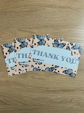Thank You Butterfly Thank You Cards Insert Cards