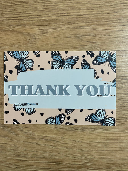 Thank You Butterfly Thank You Cards Insert Cards