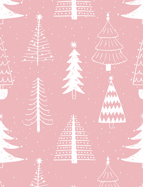 14.5x19" Poly Mailer - Snowy Winter Pink