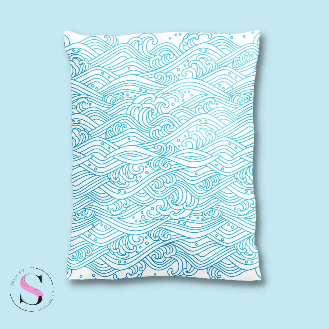 10x13" Poly Mailer - Cool Waves