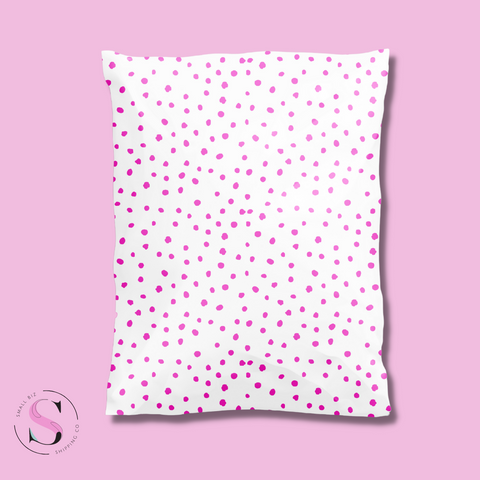 10x13" Poly Mailer - Pink Polka Dot