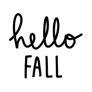 Hello Fall  | 2" Round Shipping Stickers