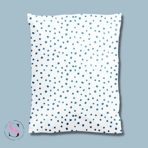 10x13" Poly Mailer - Teal Polka Dot