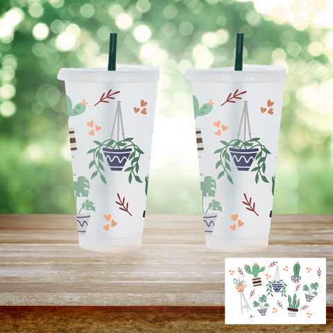 24oz UV DTF Wrap - Plant Lover