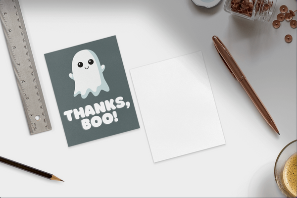 Thanks, Boo Halloween Thank You Cards Insert Cards