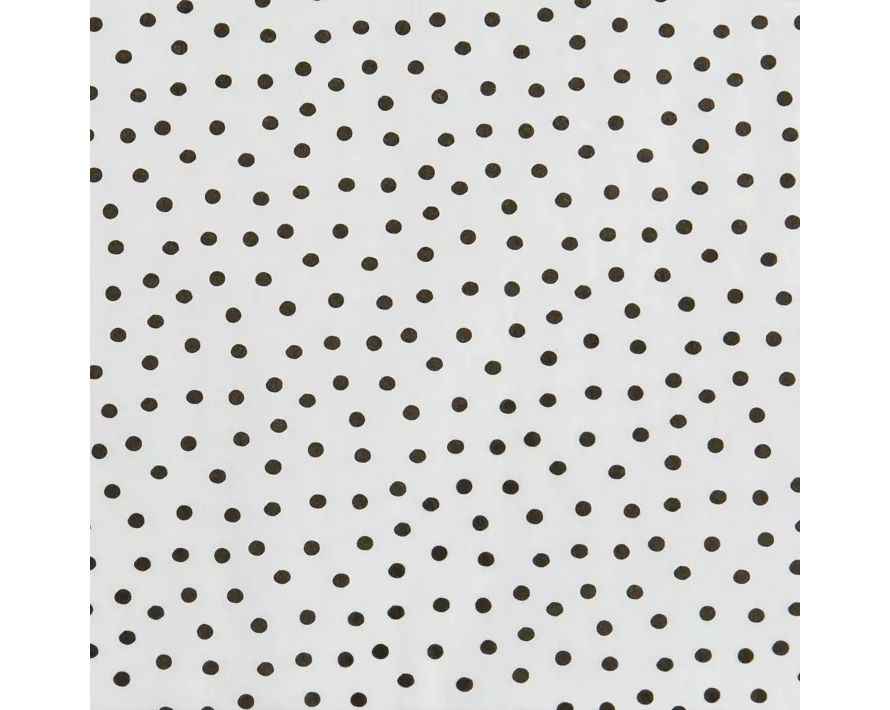 White & Black Polka Dot Tissue Paper